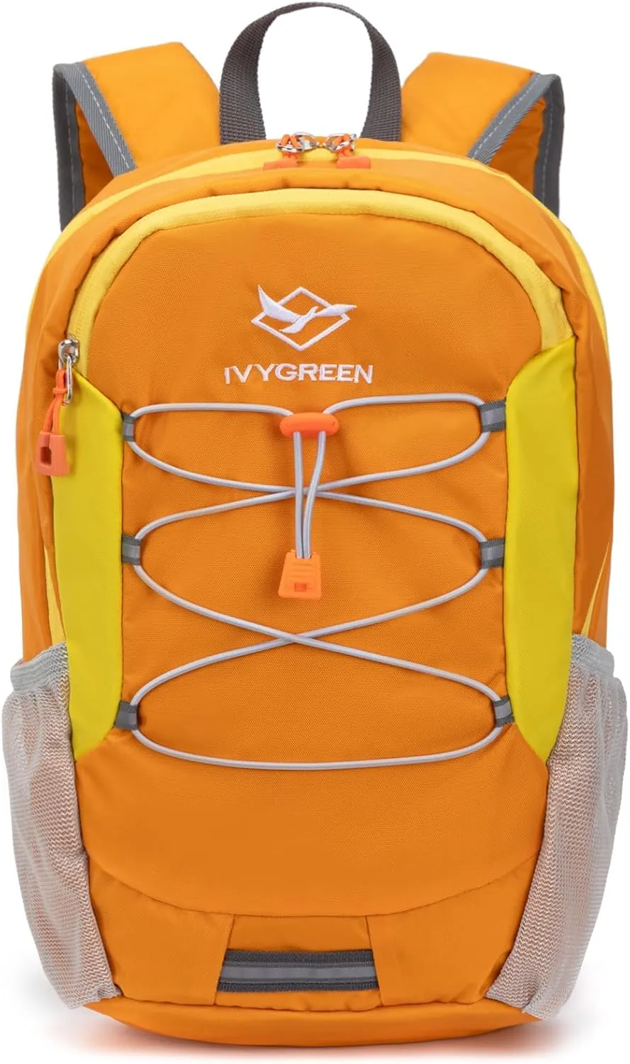 Little Kids Hiking Backpack for Boys or Girls, Small Daypack for Camping or Travel (Orange, Medium)