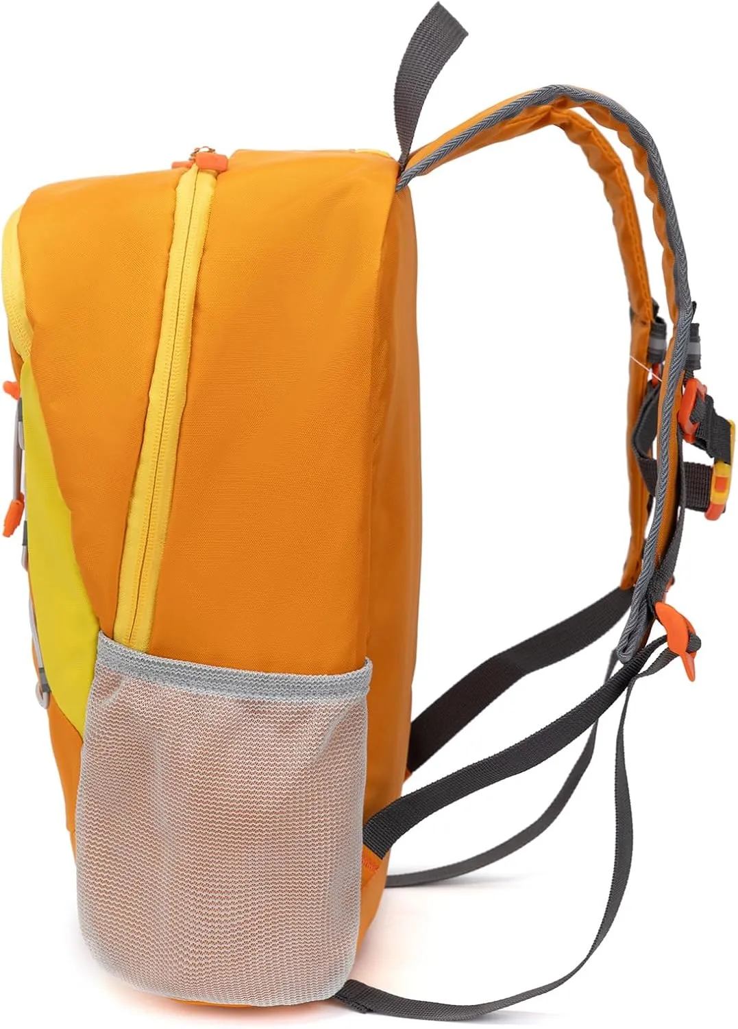 Little Kids Hiking Backpack for Boys or Girls, Small Daypack for Camping or Travel (Orange, Medium)