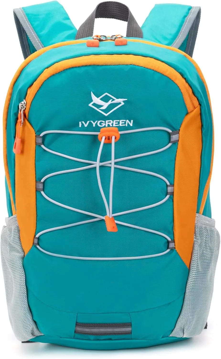 Little Kids Hiking Backpack for Boys or Girls, Small Daypack for Camping or Travel (Teal blue, Medium)