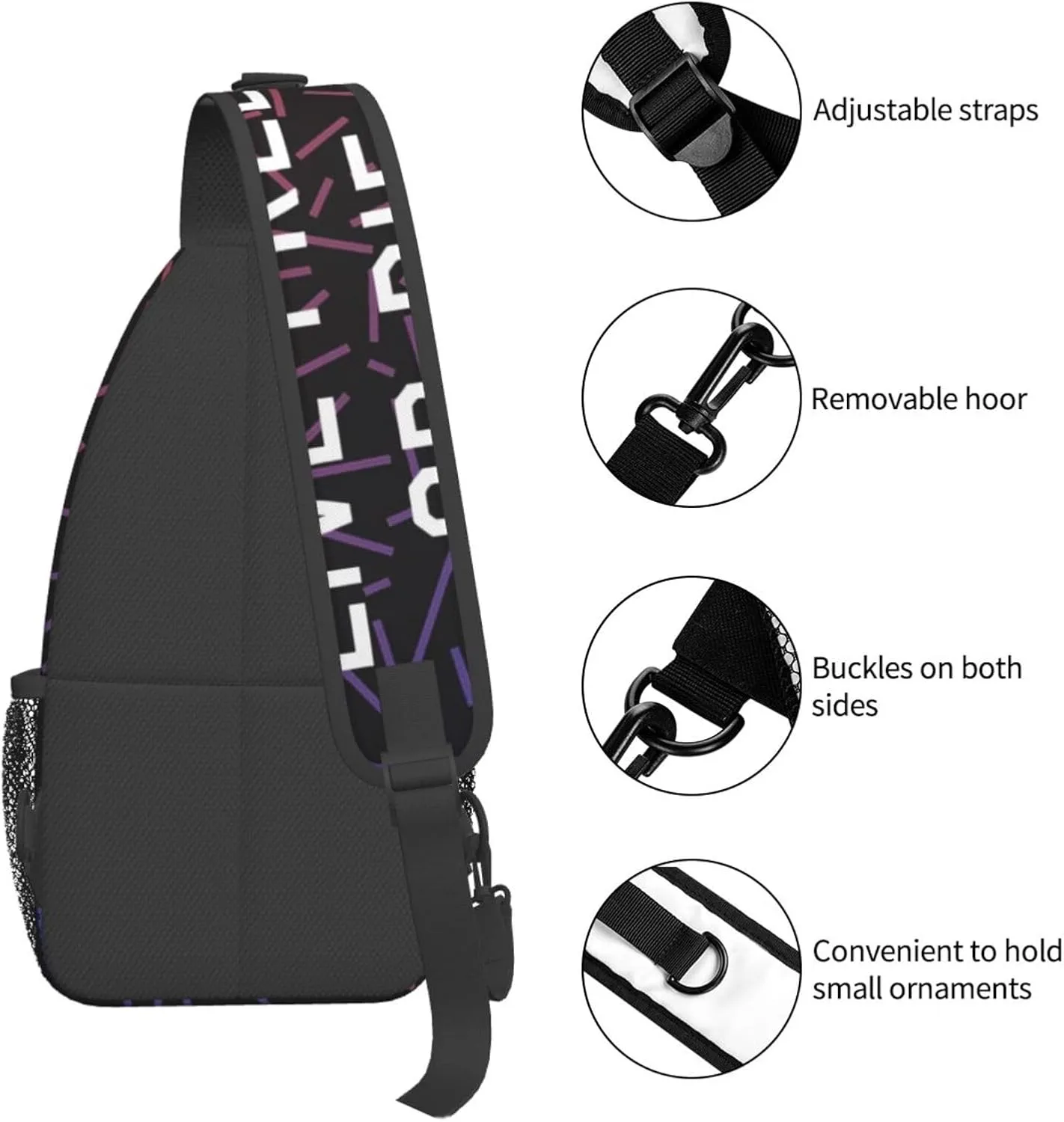 Live Free Or Die Crossbody Backpack For Men Women Sling Shoulder Dachshunds Dog Chest Bag Lightweight One Strap Multipurpose Travel Hiking Daypack