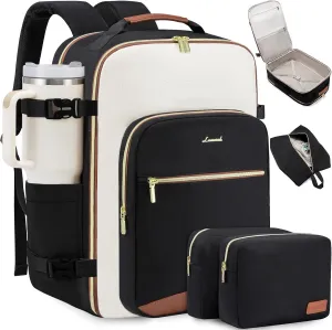 LOVEVOOK 50L Large Travel Backpack for Women & Men, Carry on Backpack Airline Approved, Waterproof Travel Essentials fits 18" Laptop, TSA Personal Item Travels Bag Sports Backpack with 3 Packing Cubes