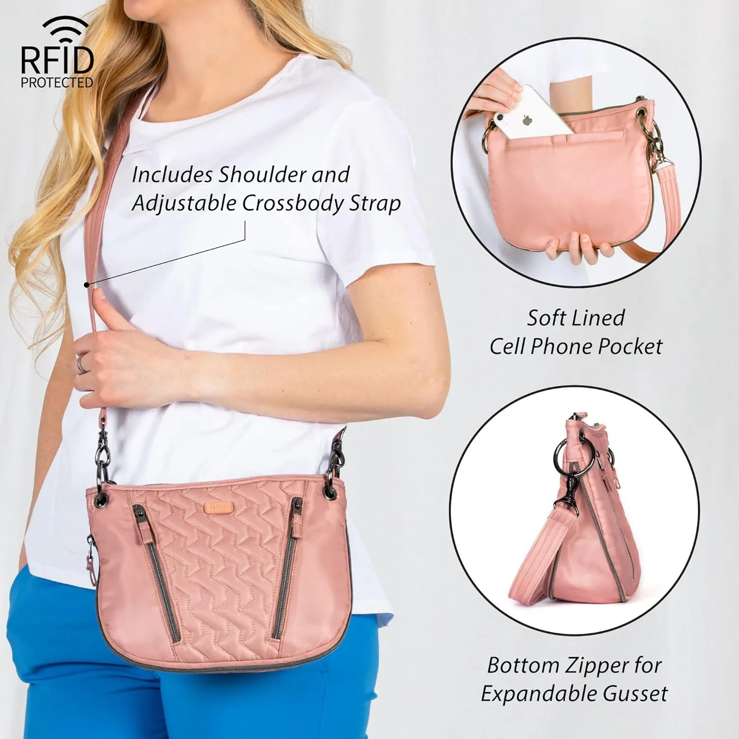 Lug Swivel Convertible Crossbody Bag