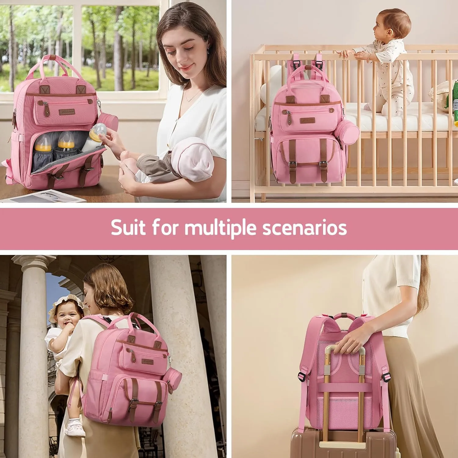 Maelstrom Diaper Backpack, 30L Pink
