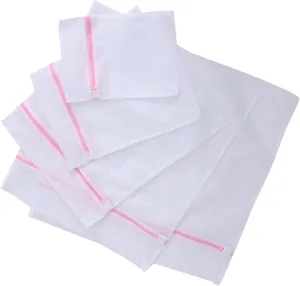 MAGICLULU 5Pcs Mesh Zipper Bag for Delicate Laundry Wash Bag Underwear Laundry Bags Travel Mesh Storage Pouches Pink Prevent Snags Rips Washing Machines