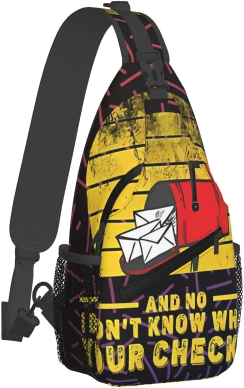 Mailbox Postal Worker Small Crossbody Backpack Sling Bag For Men Women Mini One Shoulder Chest Bags Gym Sport Travel Hiking Daypack