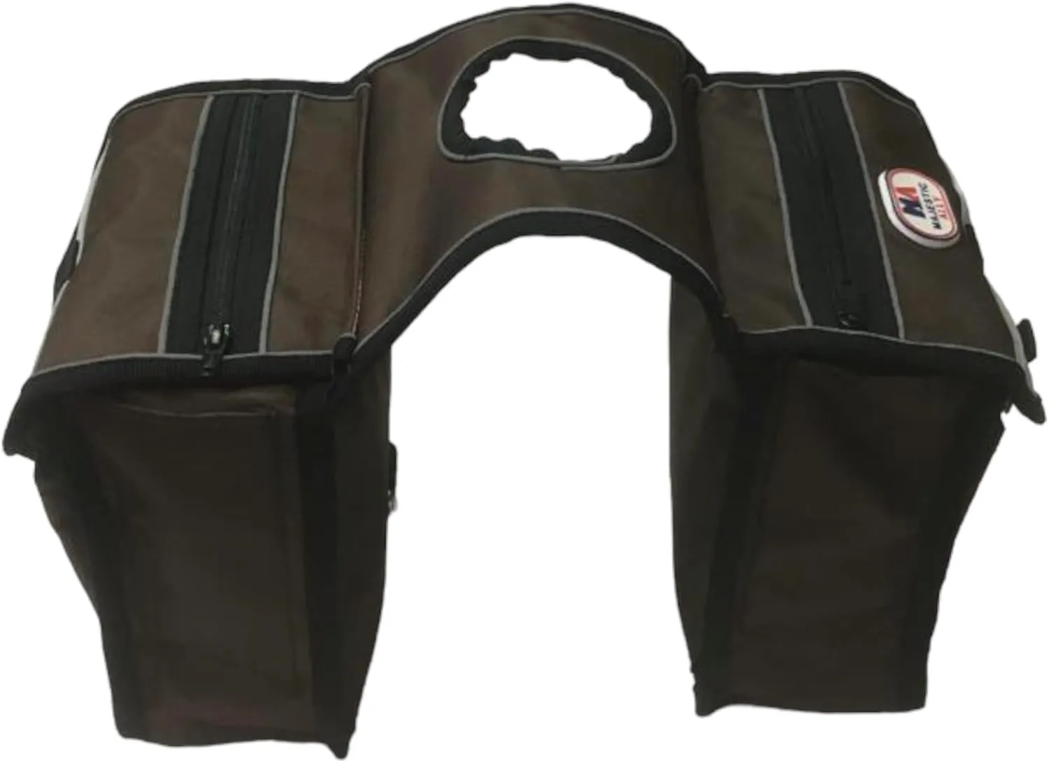 Majestic Ally Horn Bag, Nylon Insulated Padded Reflective Pockets,Two Water Bottle, Camera/Cell Phone Pocket, Horn Bag (Brown)