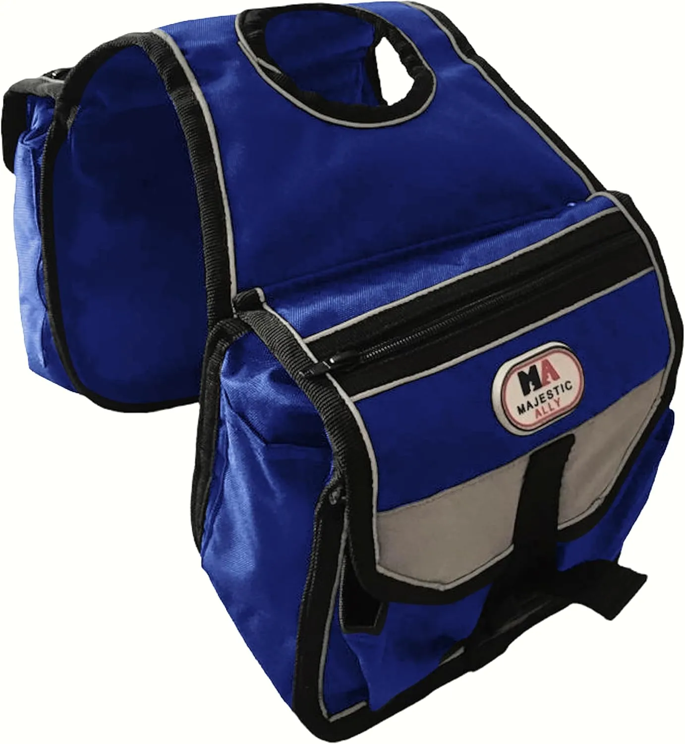 Majestic Ally Horn Bag, Nylon Insulated Padded Reflective Pockets,Two Water Bottle, Camera/Cell Phone Pocket, Horn Bag (Royal Blue)