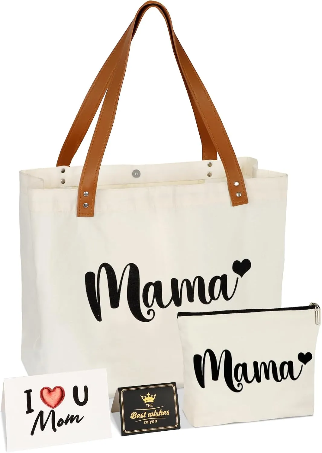 Mama Bag Tote New Mom Gifts, Mommy Bag for Hospital Shopping Beach Travel, Pregnancy Must Haves for Mom to Be, Baby Shower Gifts