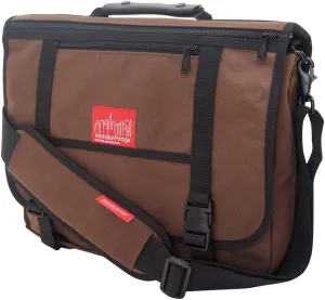 Manhattan Portage Wallstreeter W/Back Zipper, Dark Brown, One Size