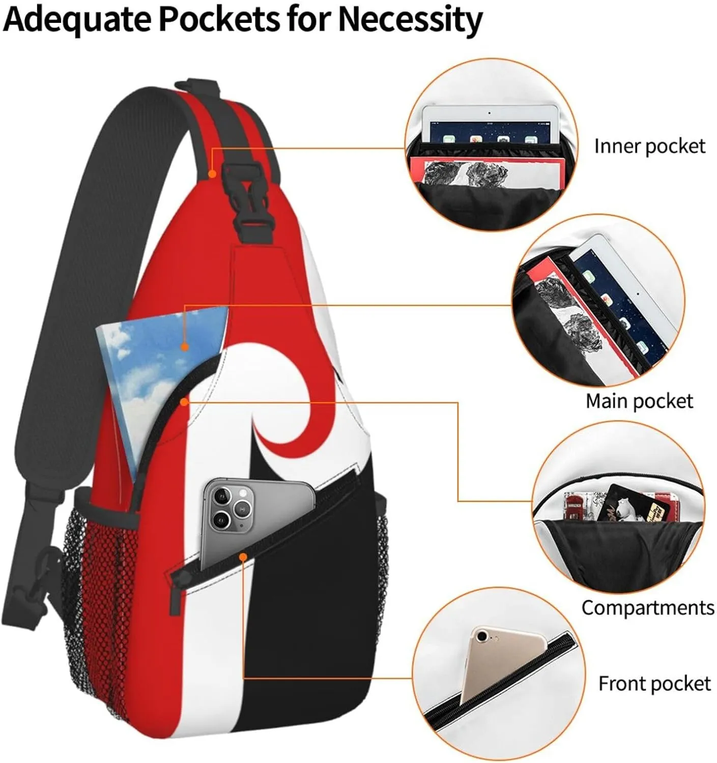Maori Sovereignty Movement Small Crossbody Backpack Sling Bag For Men Women Mini One Shoulder Chest Bags Gym Sport Travel Hiking Daypack