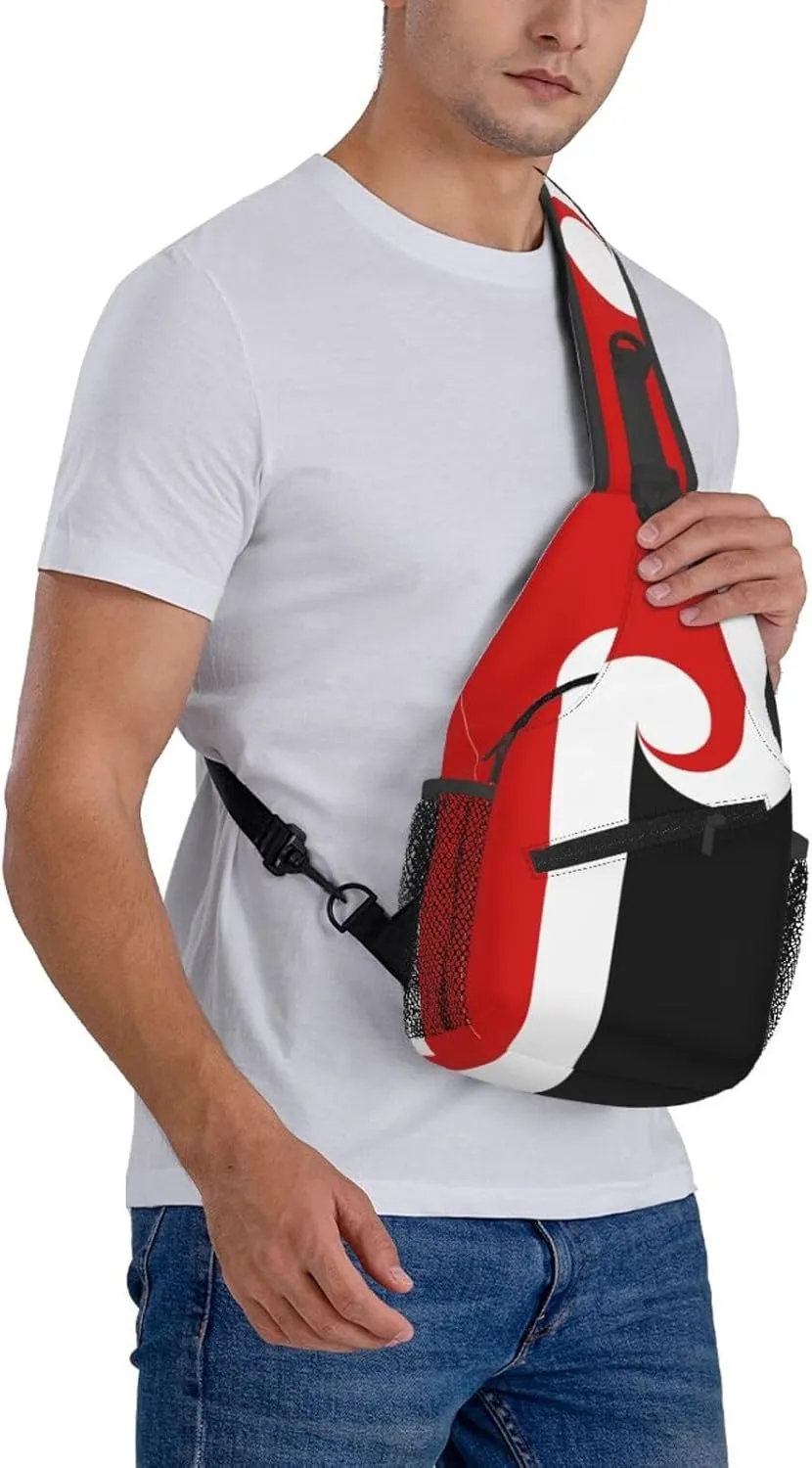 Maori Sovereignty Movement Small Crossbody Backpack Sling Bag For Men Women Mini One Shoulder Chest Bags Gym Sport Travel Hiking Daypack