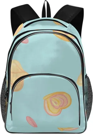 Marshmallows Backpacks 22L Three Layer Arc Book Bag Lightweight for Travel Camping Hiking Rucksack Daypack Kids & Adults