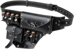 Medieval Alchemist Pu Rivets Belt Bag With Cork Potion Bottles Renaissances Wizard Waist Pouches Pack For