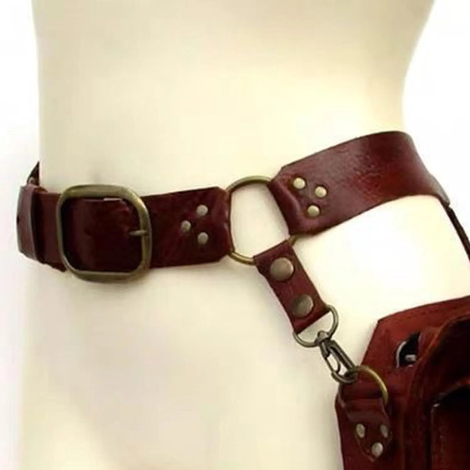 Medieval Waist Belt Drop Leg Bag Steampunk Waist Pack Thigh Bag Leather Bag Motorcycle Waist Belt Drop Leg Bag