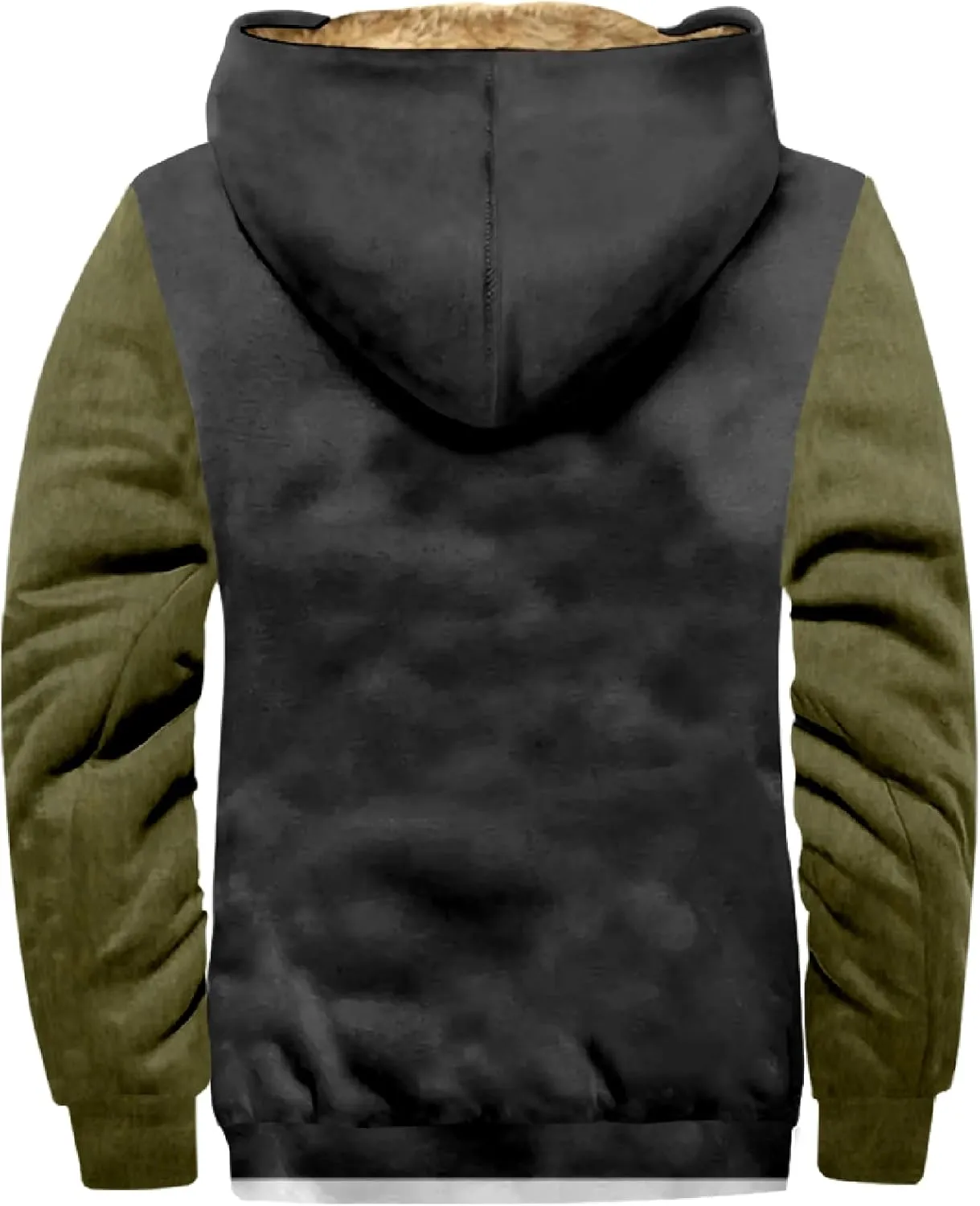 Men's Active Hoodies Jacket 2025 Winter Warm Thick Zip Big and Tall Warm Trucker Pullover with Hooded Coats Outwear