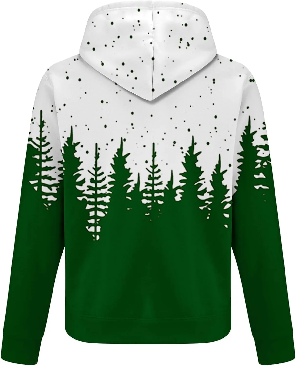Men's Athletic Hoodie Tracksuit Funny Christmas Tracksuit 2 Piece Funny Reindeer Santa Casual Athletic Jogging Suits