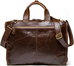 Men's Briefcase Mens Business Briefcase Shoulder Handbags Expandable Bag for Work Office Travel