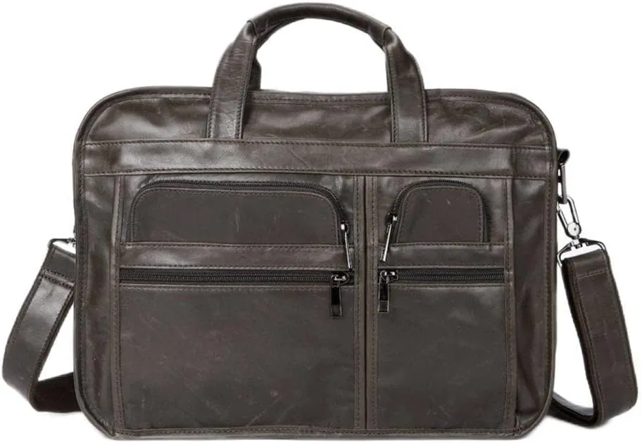 Men's Casual Leather Briefcase