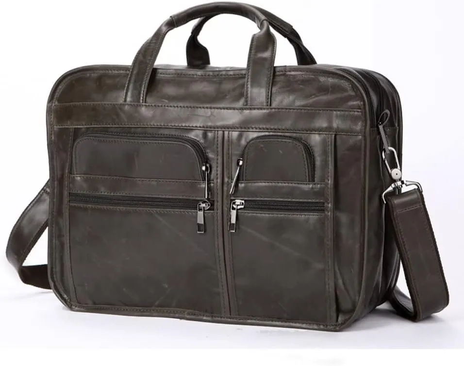 Men's Casual Leather Briefcase