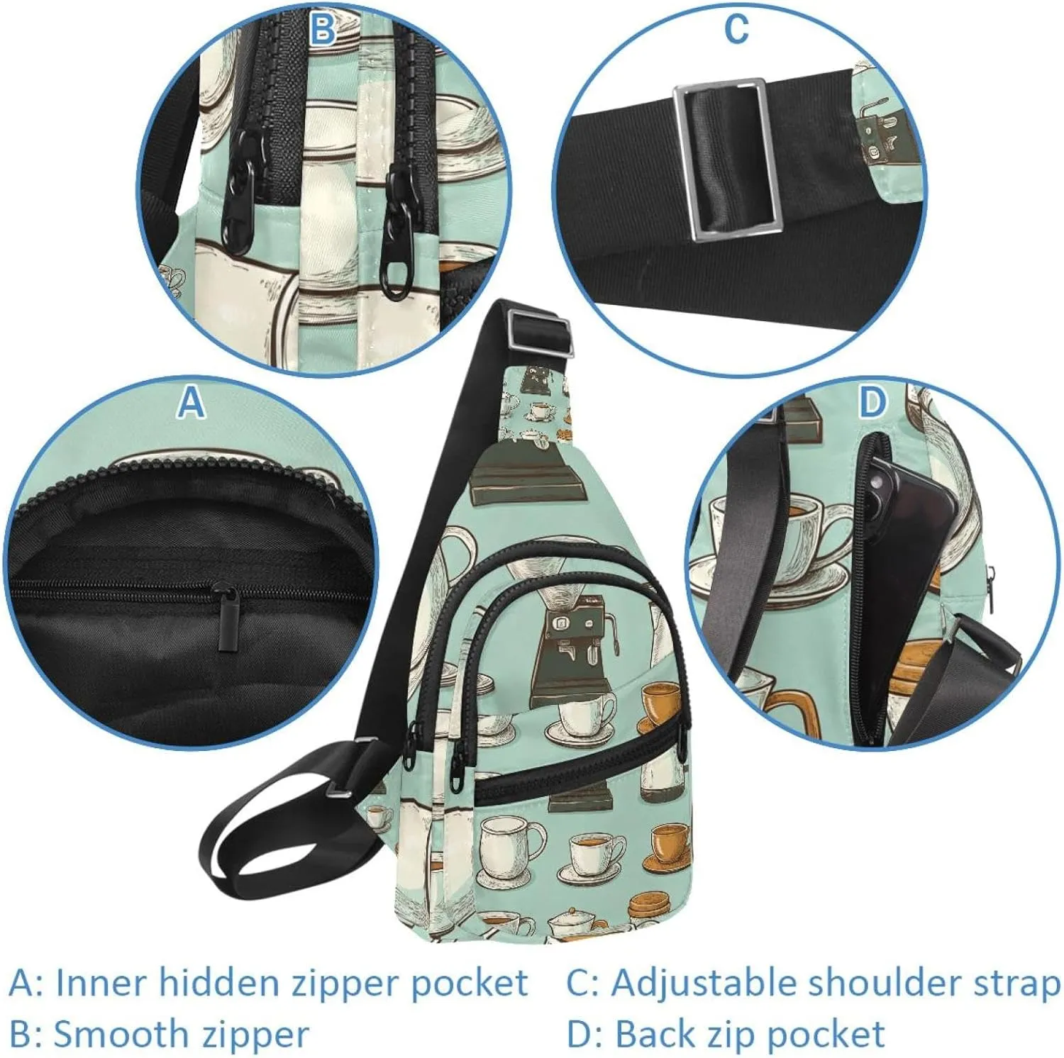 Men's Sling Backpack, Cups and coffee makers (3)
