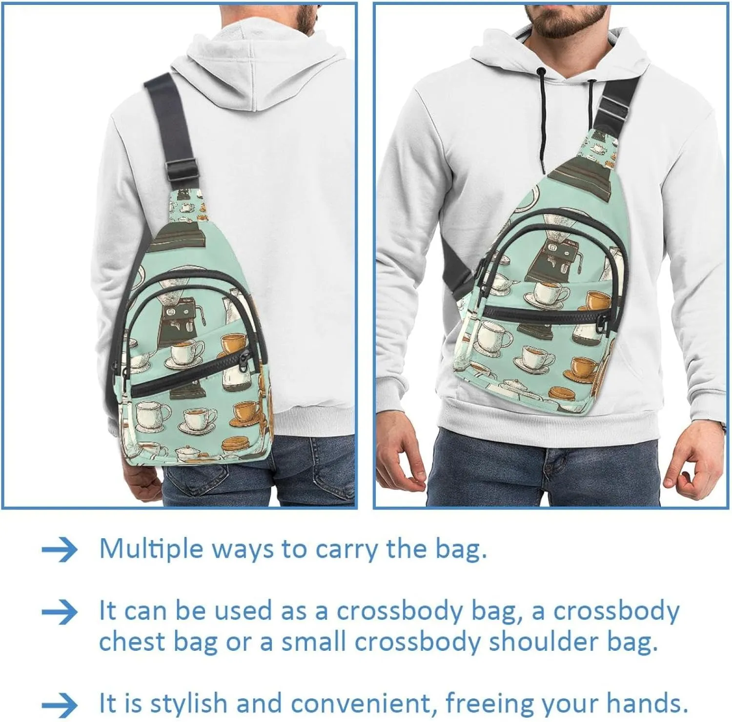 Men's Sling Backpack, Cups and coffee makers (3)