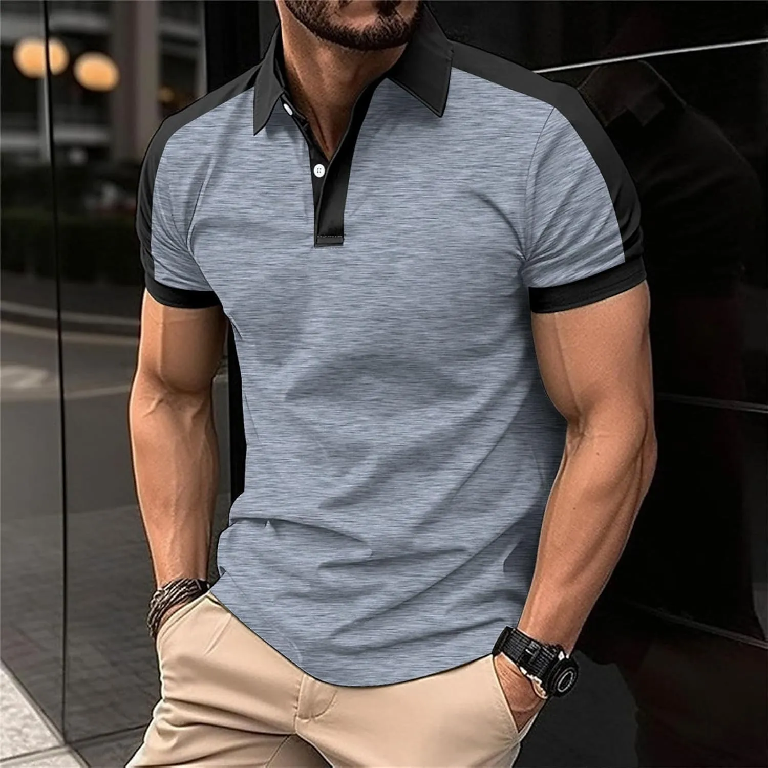 Mens T-Shirts Sweatshirt for Men Pullover Hi Vis Hoodie Pullover Sweatshirt Reflective Short Sleeve Moisture Wicking