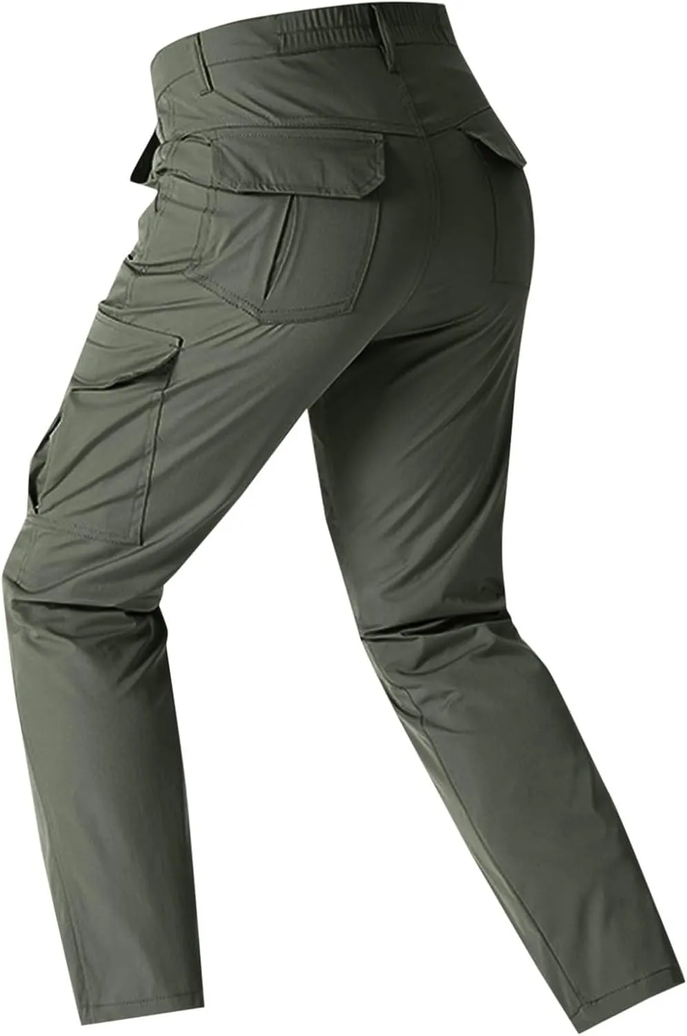 Men's Tactical Pants Multi Pockets Hiking Cargo Pants Stretch Outdoor Excursion Pants Work Motorcycle Trousers