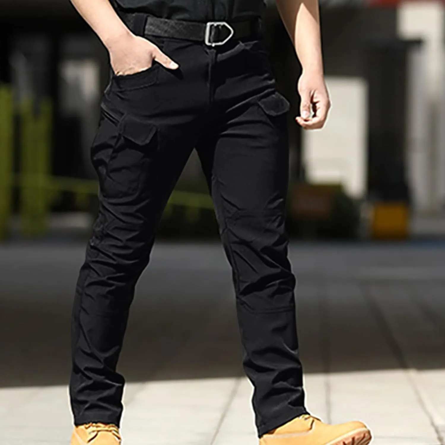 Men’s Tactical Work Pants Outdoor Hiking Pants Trendy Climbing Pants Autumn Trail Pants Classic Camping Pants