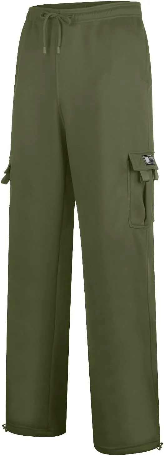 Mens Tracksuit Pant Casual Plus Size Jogger Running Workout Sweatpant with Pockets Elastic Chinos Pant