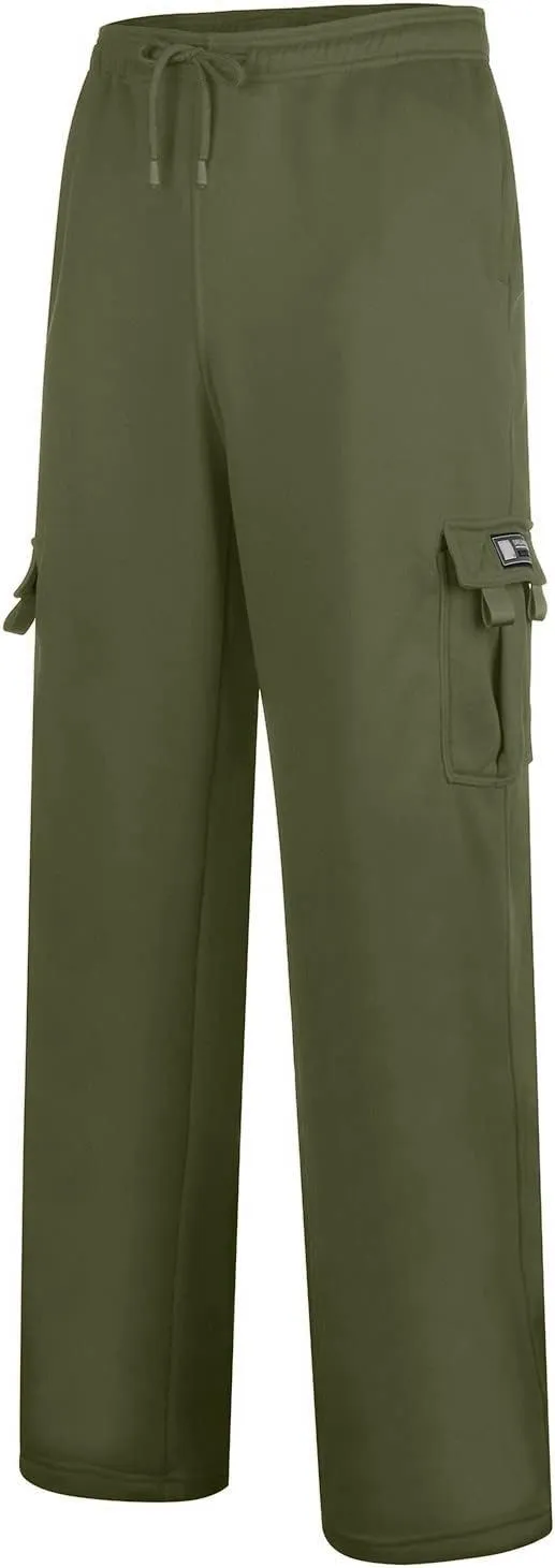 Mens Tracksuit Pant Casual Plus Size Jogger Running Workout Sweatpant with Pockets Elastic Chinos Pant