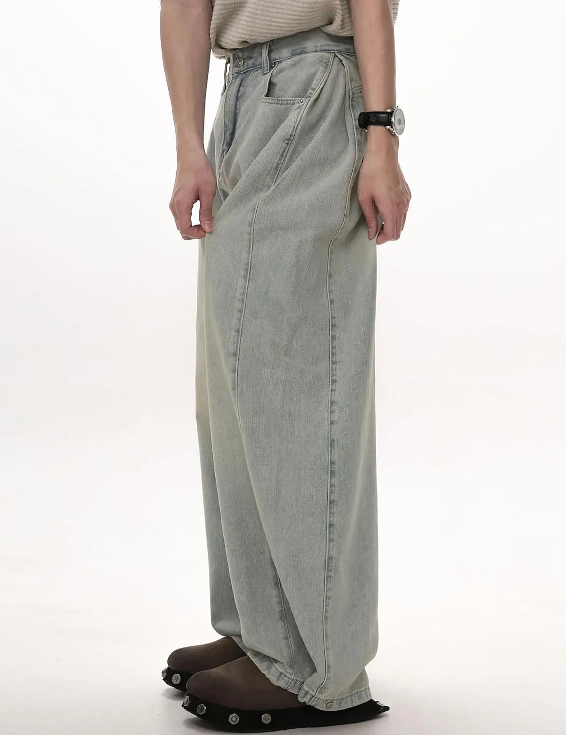 Men's Y2K Jeans Vintage Baggy Jean Pants Grunge Aesthetic Skater Pants Streetwear Relaxed Fit Jeans Trousers