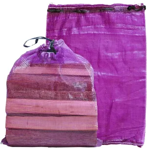 Mesh Firewood Bags 22"×32" 300 Per Pack Crawfish Sacks, Firewood Bags for Selling, Onion Bag Storage Potato Sacks Mesh Wood Bag Bulk (Pack of 300)