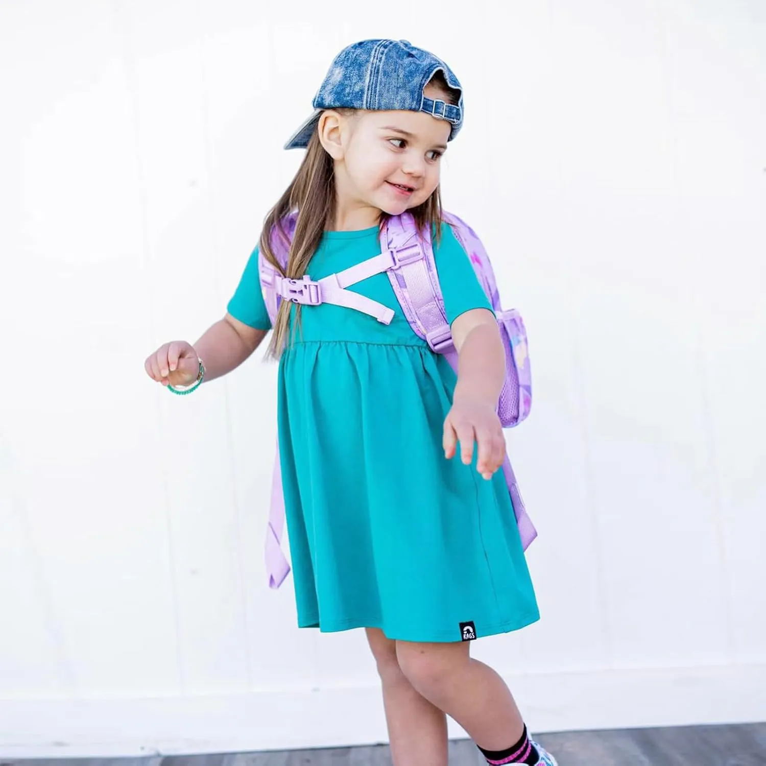 mibasies Toddler Backpack for Girls 2-4: Preschool Kindergarten Backpack - Cute Kids Backpacks for Girls - Mermaid Purple