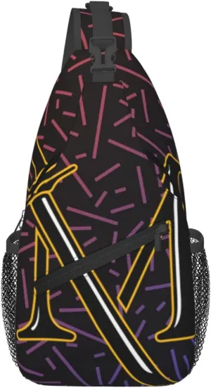 Millersville Marauders Logo Crossbody For Men Women Sling Chest Bag Shoulder Bag Lightweight One Strap Backpack Multipurpose Travel Hiking Daypack