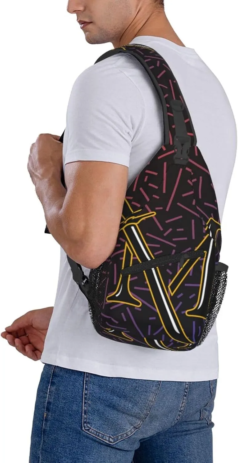 Millersville Marauders Logo Crossbody For Men Women Sling Chest Bag Shoulder Bag Lightweight One Strap Backpack Multipurpose Travel Hiking Daypack