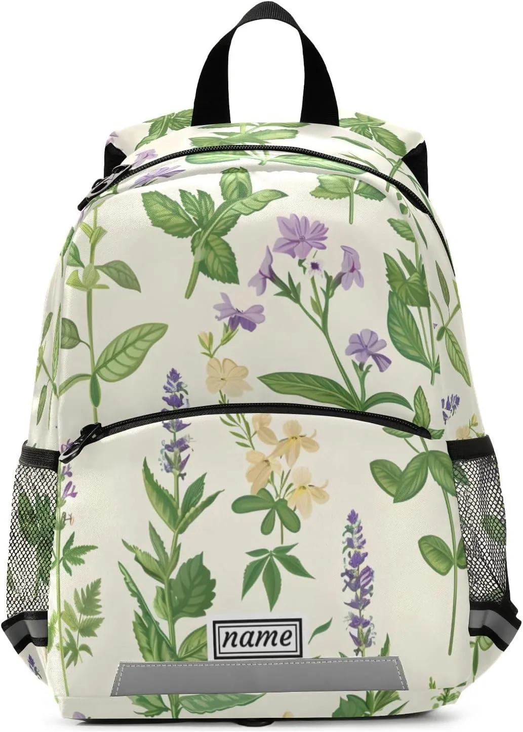 Mini Backpack for Kids Boys Girls Toddler Bags Children Preschool Herbal Herbaceous Kindergarten Small 3-7 Years Old Personalized Name Customized