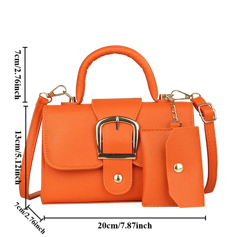 Mini Candy Color Classic Commuter Bag Simple Retro Trend Fashionable Crossbody Shoulder Tote Hundred Small Square Bag