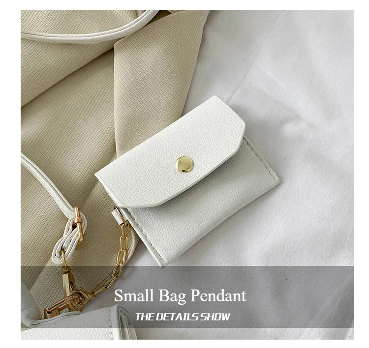 Mini Candy Color Classic Commuter Bag Simple Retro Trend Fashionable Crossbody Shoulder Tote Hundred Small Square Bag