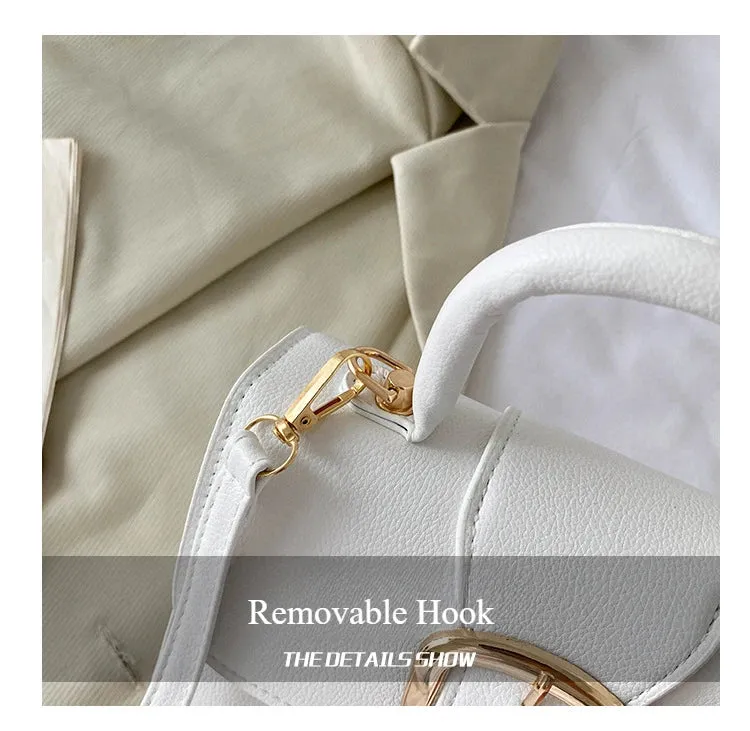 Mini Candy Color Classic Commuter Bag Simple Retro Trend Fashionable Crossbody Shoulder Tote Hundred Small Square Bag