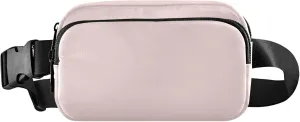Misty Rose Fanny Belt Bag Waist Packs Crossbody Bags Bum Bag for Running Hiking Travel Workout Adjustable Strap for Women Men