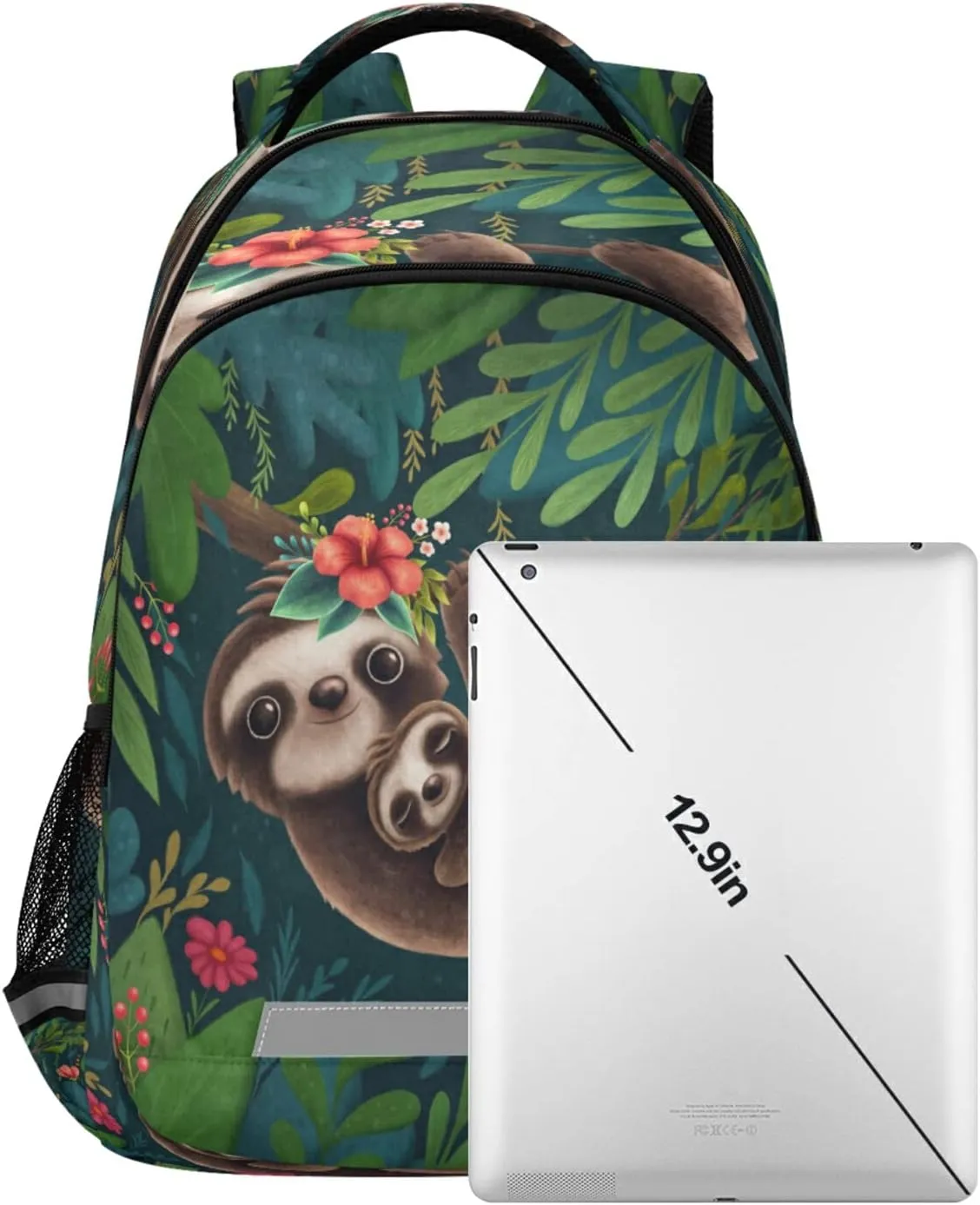 MNSRUU Sloth School Backpack for Kids 5-13 yrs,Sloth Backpack Kindergarten School Bag