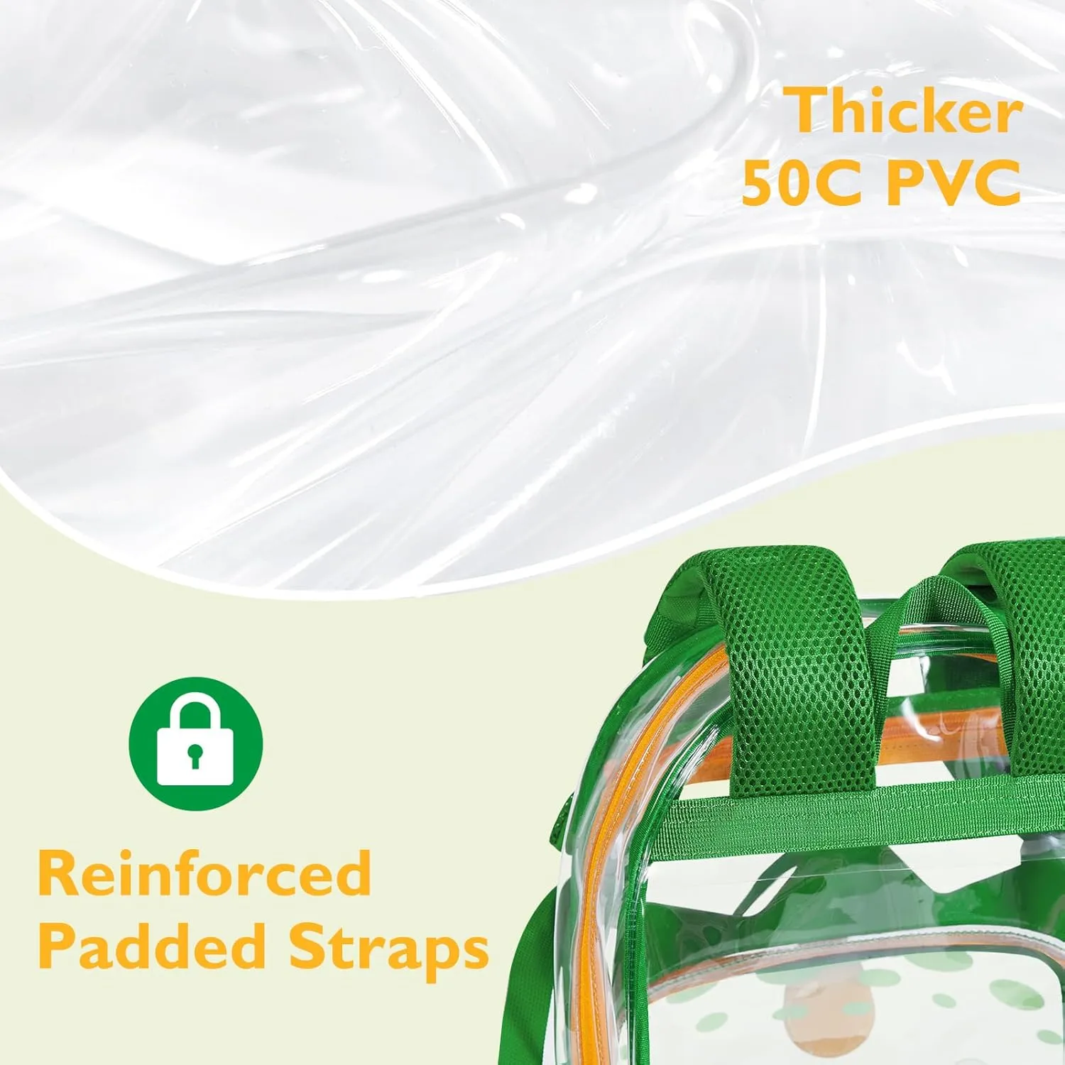 mommore Clear Backpack for Kids Dinosaur Backpack for Boys 4-8 Water-Resistant See Through Cartoon Toddler Bookbag with Chest Strap for Preschool Kindergarten Travel, Green