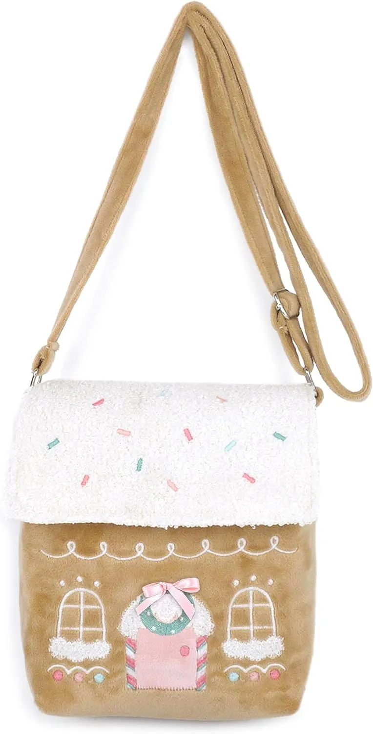 MON AMI Plush Crossbody Purse – Soft Shoulder Bag with Adjustable Strap & Zipper Closure for Girls & Toddlers