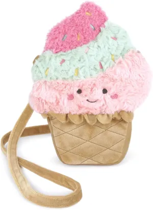 MON AMI Plush Crossbody Purse – Soft Shoulder Bag with Adjustable Strap & Zipper Closure for Girls & Toddlers