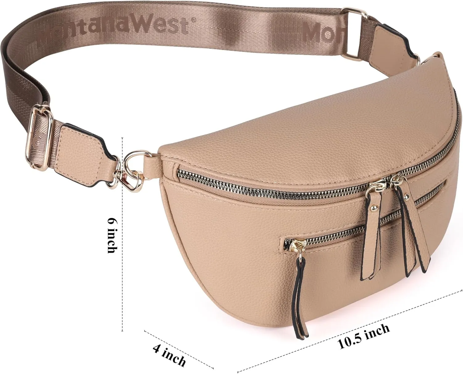 Montana West Crossbody Bags for Women Bum Bag Sling Purse with Adjustable Strap