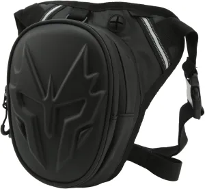 Motorcycle Drop Leg Bag, Outdoor Waist Pack for Men Women, PVC Matte Thigh Waist Bum Hip Fanny Belt Bag, Multifunctional Thigh Packs for Ourdoor (Matte Black)