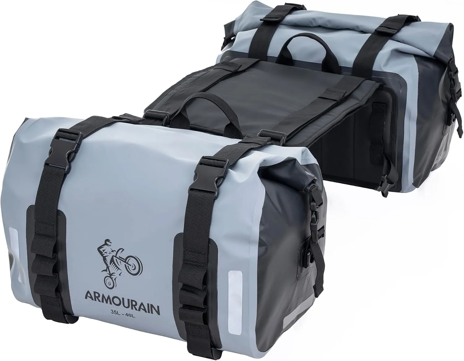 Motorcycle Saddlebags Motorcycle Side Bag 70L (35L x 2) Motorcycles Seat Bag Bike Storage Bags Waterproof Adventure Sport Bike Luggage Bags for Most Motorcycles (A Pair)
