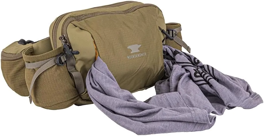 Mountainsmith Epic Lumbar Small Waist and Fanny Pack, Running, Hiking, Cycling, Travel, and Outdoor Sport Activities with Dual Water Bottle Pockets, Olive Green
