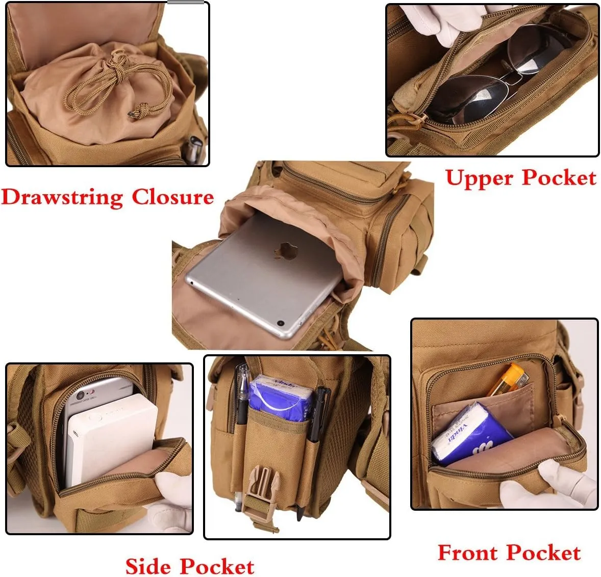 Multi-Purpose Hiking Waist Fanny Pack Running Backpack Outdoors Camping Bike Cycling Shoulder Bag