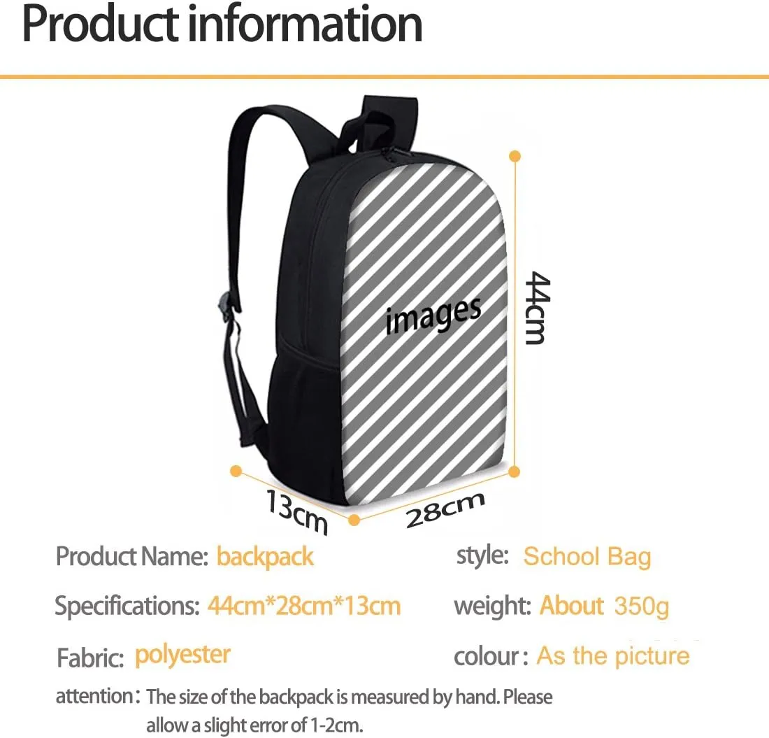 Mumeson Boho Flowers Kids Backpack Set 3 Pack Set Large Capacity School Bag Large Capacity Organizer Book Bags with Insulated Thermal Lunch Bag Small Pencase
